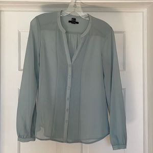 Light Blue pleat blouse